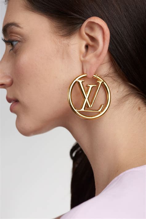 louis vuitton small earrings|louis vuitton symbol earrings.